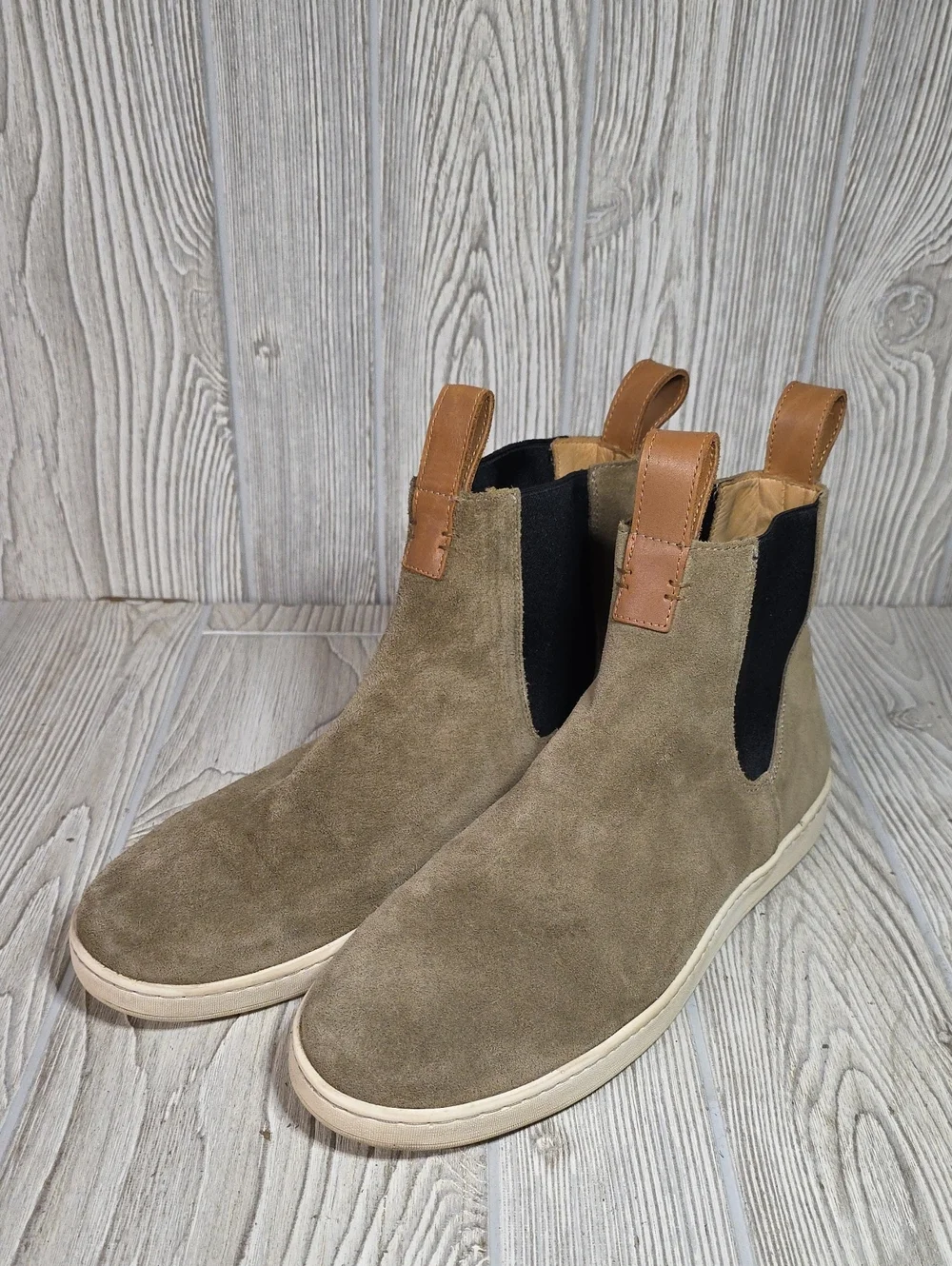 Luca Terra Slip On Chelsea Sneaker Boots Desert Suede Mens Size 10